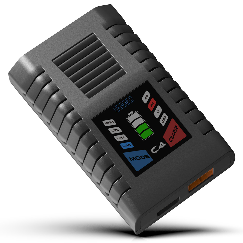 Drone Racing Charger - Зарядное устройство ToolkitRC C4 50W 5A